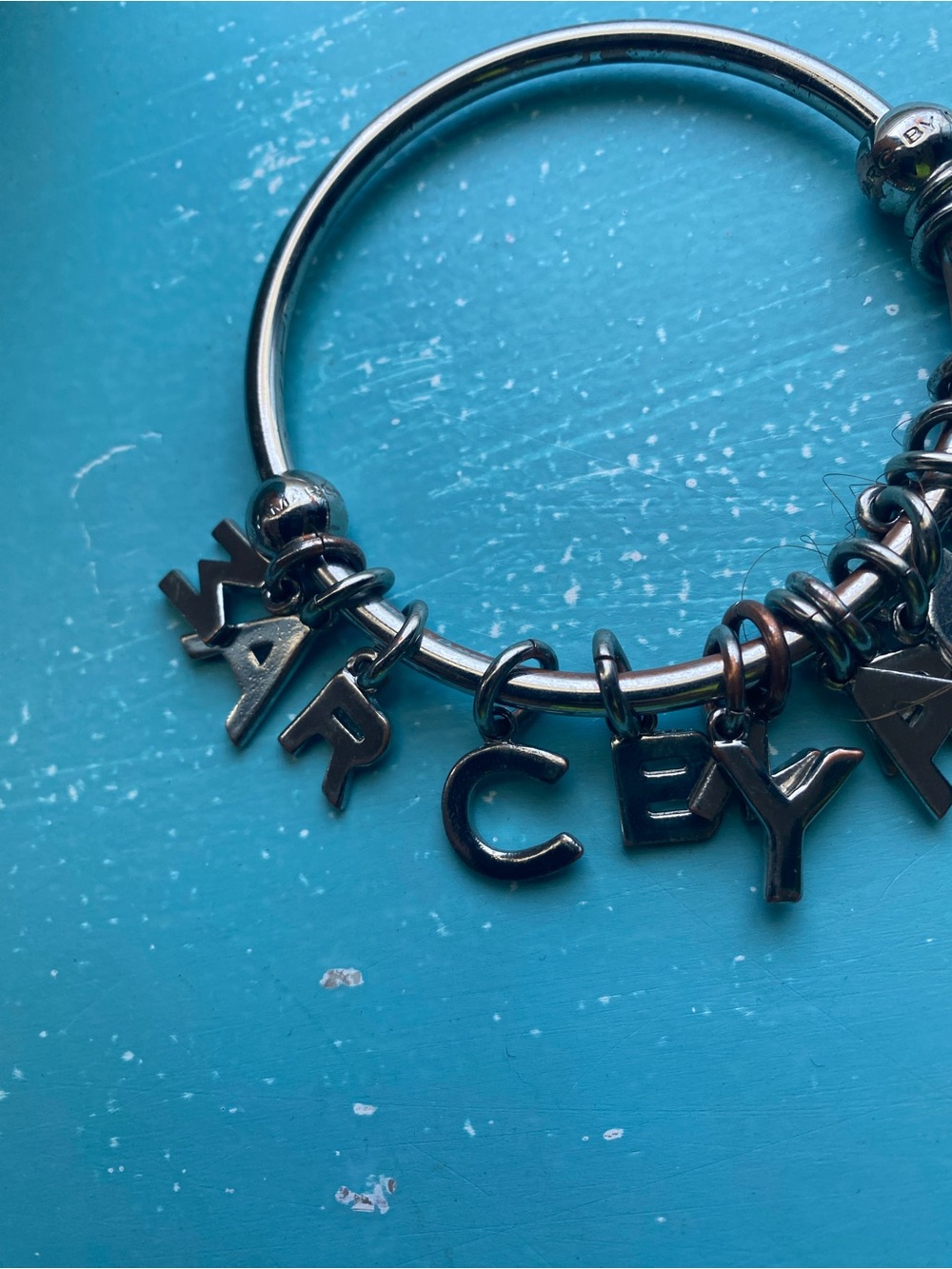Marc by Marc Jacobs Silver Letter Charm Bracelet - Picture 3 of 3